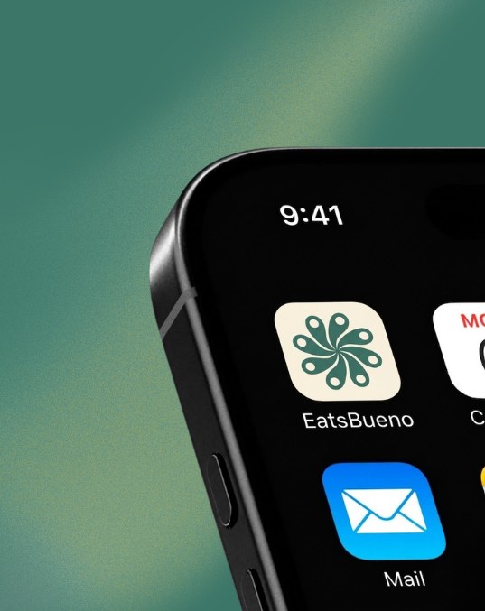 eatsbueno app icon on a phone home screen